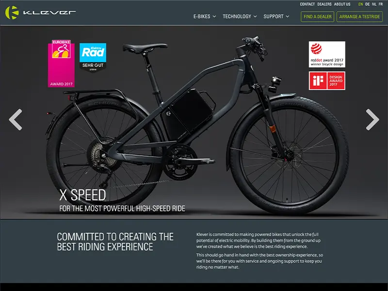 Klever Mobility / For the most powerful high-speed ride.
