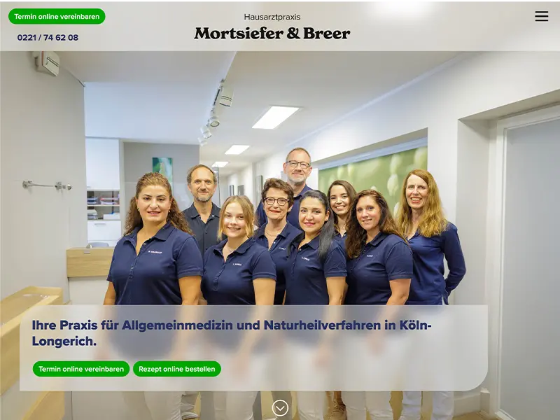 Hausarztpraxis Mortsiefer & Breer / Ihre Praxis für Allgemeinmedizin und Naturheilverfahren in Köln-Longerich.